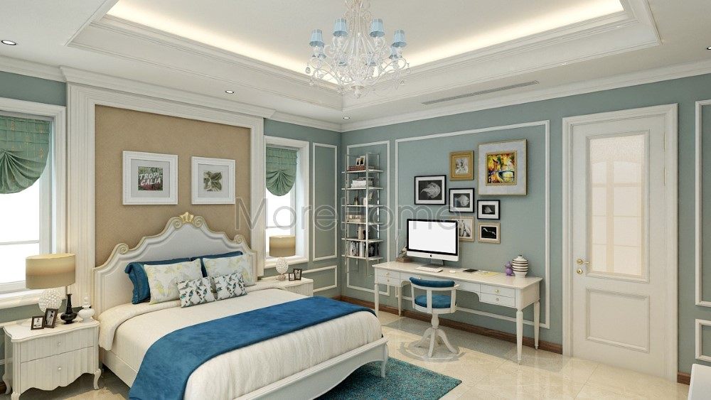 Thiết kế nội thất phòng ngủ biệt thự Riverside Nguyễn Duy Trinh